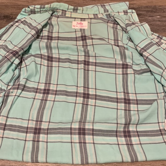Mint Green Plaid Shirt - Picture 6 of 7